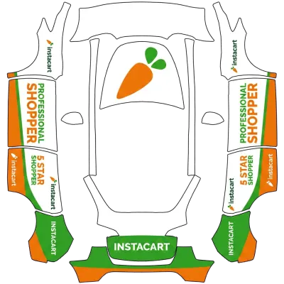 인스타카트 쇼핑 (Instacart shopper) – 테슬라 Model Y 랩핑