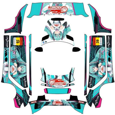 레이싱 미쿠 (Racing Miku) – 테슬라 Model 3 랩핑