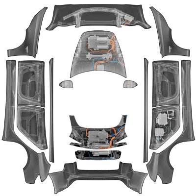 X-ray tesla – Tesla Model 3 wrap