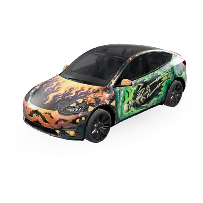 Halloween Effrayant (Scary Halloween) – covering Tesla Model Y