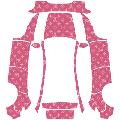 LVP-louis vuitton pink – Tesla Model Y wrap