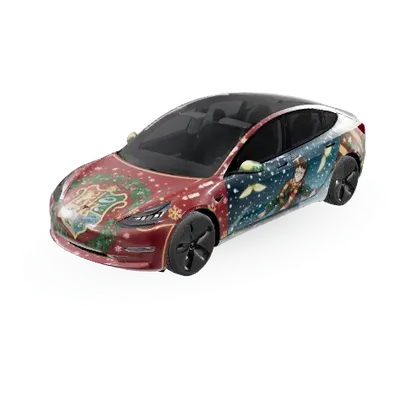 クリスマス (christmas) – テスラ Model 3 ラッピング