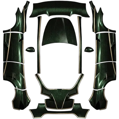 帕加尼裸露碳纖維（Pagani Exposed Carbon） – 特斯拉 Model Y 塗裝