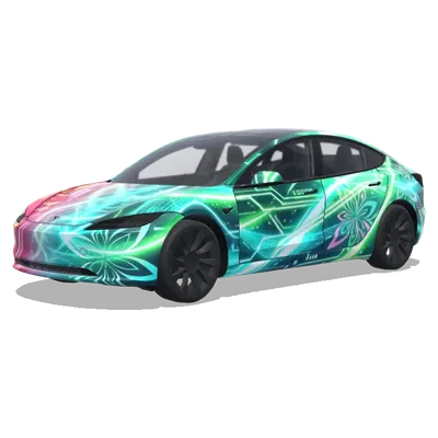 Racing Miku Teto Fusion – Tesla Model 3 Wrap