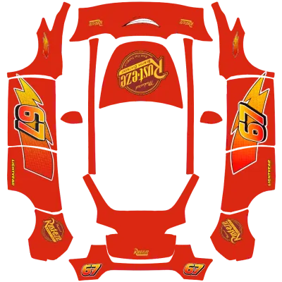 6-7 Lightning McQueen – Tesla Model Y wrap