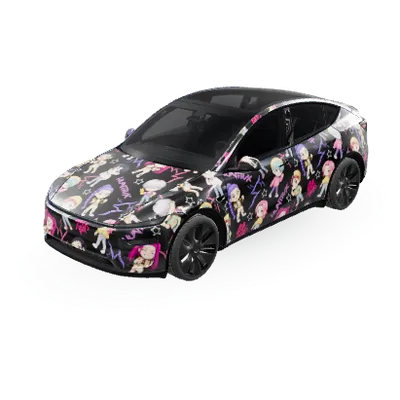 Huntrix Saja K-Pop (Huntrix_Saja K-POP) – Tesla Model Y Wrap