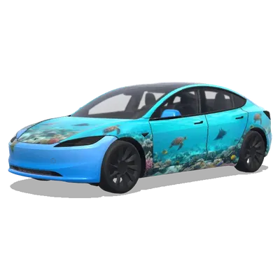 Malediven Design (un design orienté Maldive sur ma model 3) – Tesla Model 3 Wrap