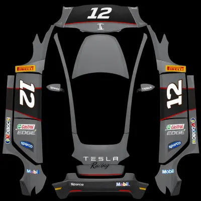 Tesla Racing – Tesla Model 3 Wrap