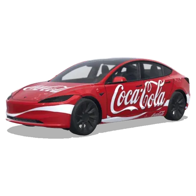 Coca-Cola (Coca cola) – wrap para Tesla Model 3