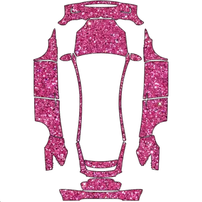 ピンクグリッター (Pink glitter) – テスラ Model X ラッピング