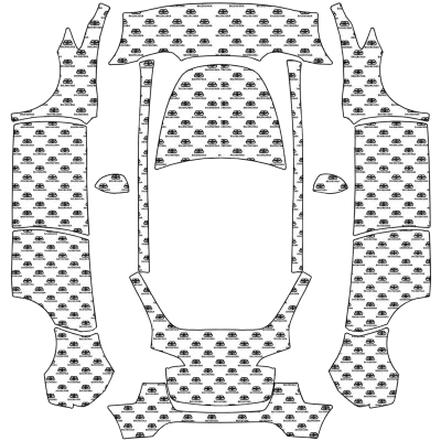 Balenciaga Logo (Balenciaga all over logo) – Tesla Model Y Wrap