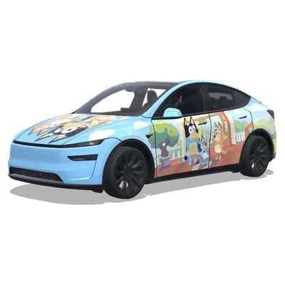 Блуи (Bluey) – оклейка Tesla Model Y