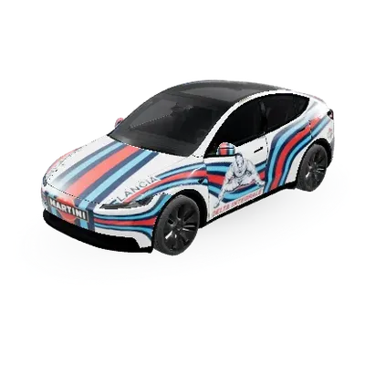 Lancia Delta Integrale (Lancia delta integrale) – Tesla Model Y Wrap