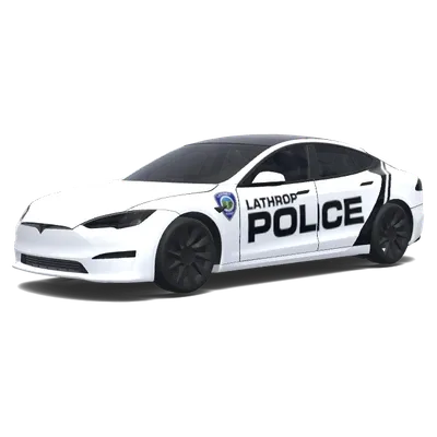 Tesla de la police de Lathrop – covering Tesla Model S