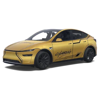 골드 사이버트럭 모델 Y 랩 – 테슬라 Model Y 랩핑
