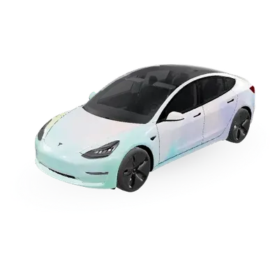 Танцующие медведи (Dancing bears) – оклейка Tesla Model 3