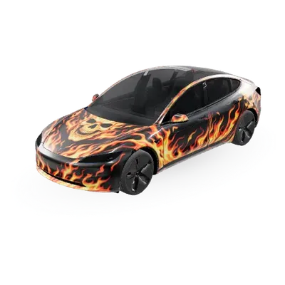 ゴーストライダー (GhostRider) – テスラ Model 3 ラッピング