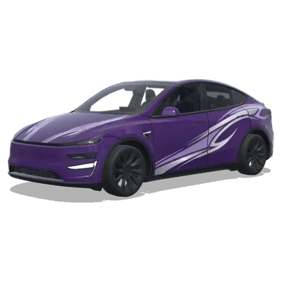 Provence Purple Sport Stripe (普罗旺斯紫 带点运动拉花) – Tesla Model Y wrap