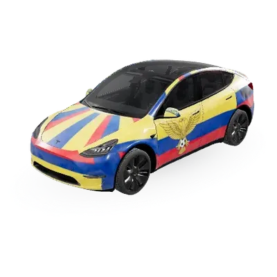 Kolumbien Auswahl (Seleccion Colombia 1) – Tesla Model Y Wrap
