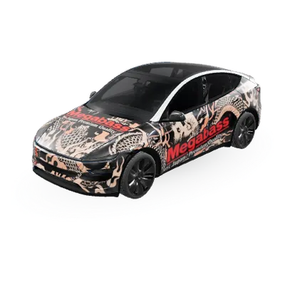 メガバス1 (Megabass 1) – テスラ Model Y ラッピング