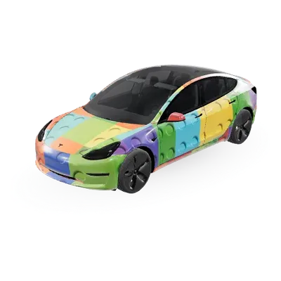 LEGO (legos) – Tesla Model 3 Wrap