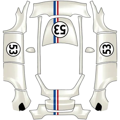 Херби v2 (Herbie the Love Bug v2) – оклейка Tesla Model Y