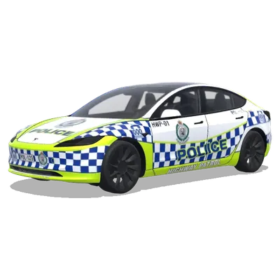 Australian NSW Highway Patrol Police Car – Tesla Model 3 wrap