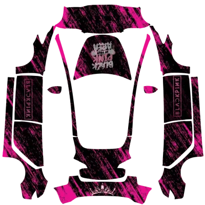 Black-Pink – Tesla Model 3 wrap