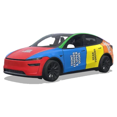 부품별 색상 랩 – 테슬라 Model Y 랩핑