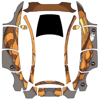 Katzenbus (Catbus) – Tesla Model Y L Wrap
