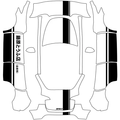이니셜 D (initial d) – 테슬라 Model Y 랩핑