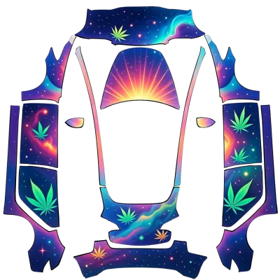 Schwarzlicht Mary Jane (Blacklight Mary Jane) – Tesla Model 3 Wrap
