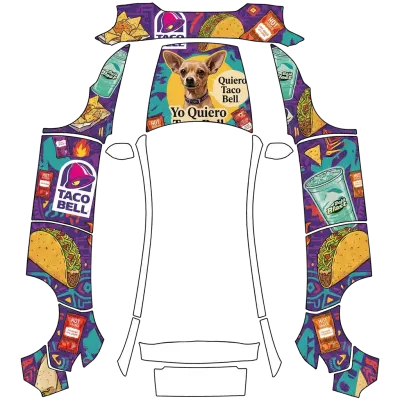 我要塔可鍾（¡Yo Quiero Taco Bell! 🌮🐶） – 特斯拉 Model Y 塗裝