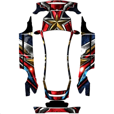 キャプテンアメリカ (Captain America) – テスラ Model X ラッピング
