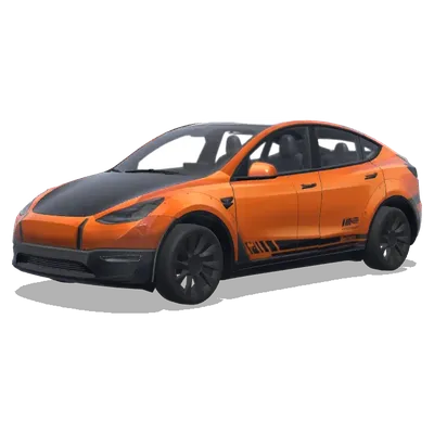 橙色宽体套件（Sd body kit with orange colour） – 特斯拉 Model Y 涂装