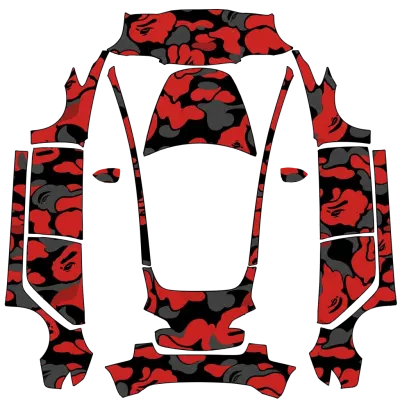 Red Bape (red bape) – Tesla Model 3 Wrap