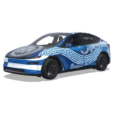 Греческий стиль (Greek) – оклейка Tesla Model Y