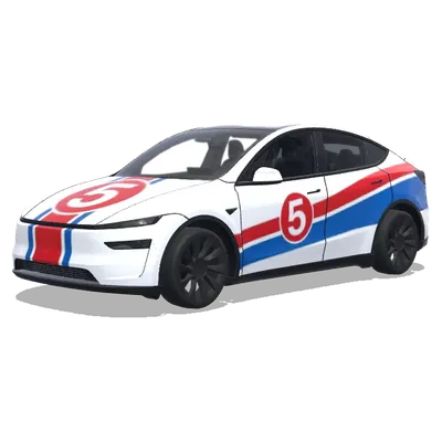 the mach 5 – Tesla Model Y wrap