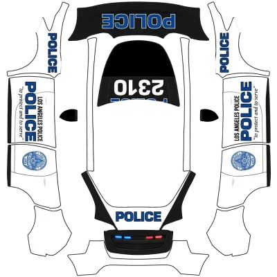洛杉磯警局（LAPD） – 特斯拉 Model Y 塗裝