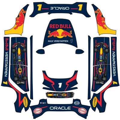 Max Verstappen Auto (Max Verstappen car) – Tesla Model 3 Wrap