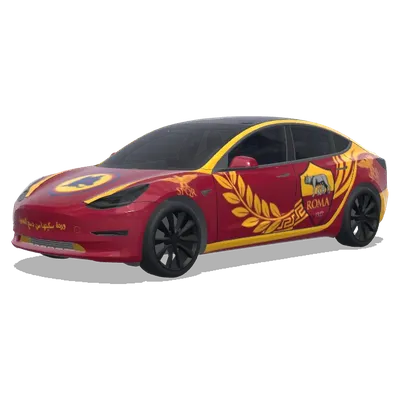AS 로마 (AS ROMA ITALIAN TEAM) – 테슬라 Model 3 랩핑