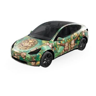 Affe (Monkey) – Tesla Model Y Wrap