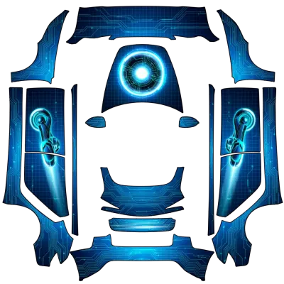 Neon – Tesla Model 3 wrap