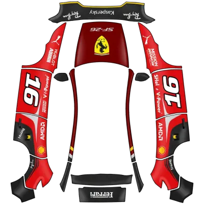 フェラーリ (Ferrari) – テスラ Model Y ラッピング