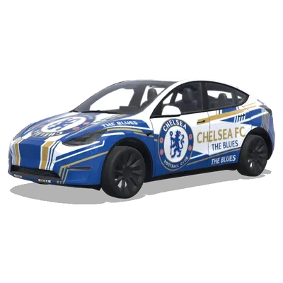 ФК Челси – оклейка Tesla Model Y