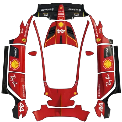F1 Ferrari Livery – Tesla Model 3 wrap