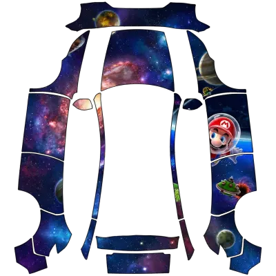 馬里奧銀河（Mario galaxy） – 特斯拉 Model Y 塗裝