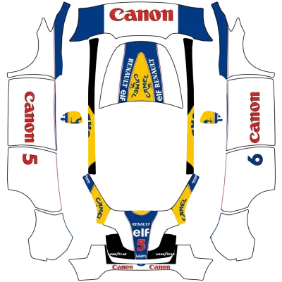 윌리엄스 FW14B F1 (Williams FW14B F1 Livery) – 테슬라 Model Y 랩핑