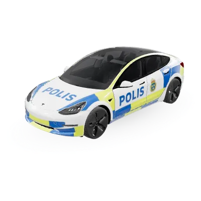 스웨덴 경찰 (Swedish Police) – 테슬라 Model 3 랩핑