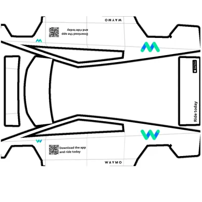Waymo – Tesla Cybertruck Wrap